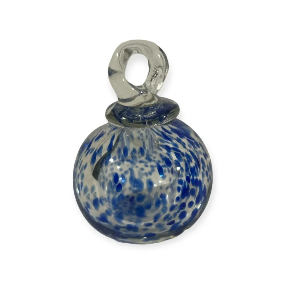 hand blown glass sphere‎ Ornament Or Table Decor Nice HEAVY